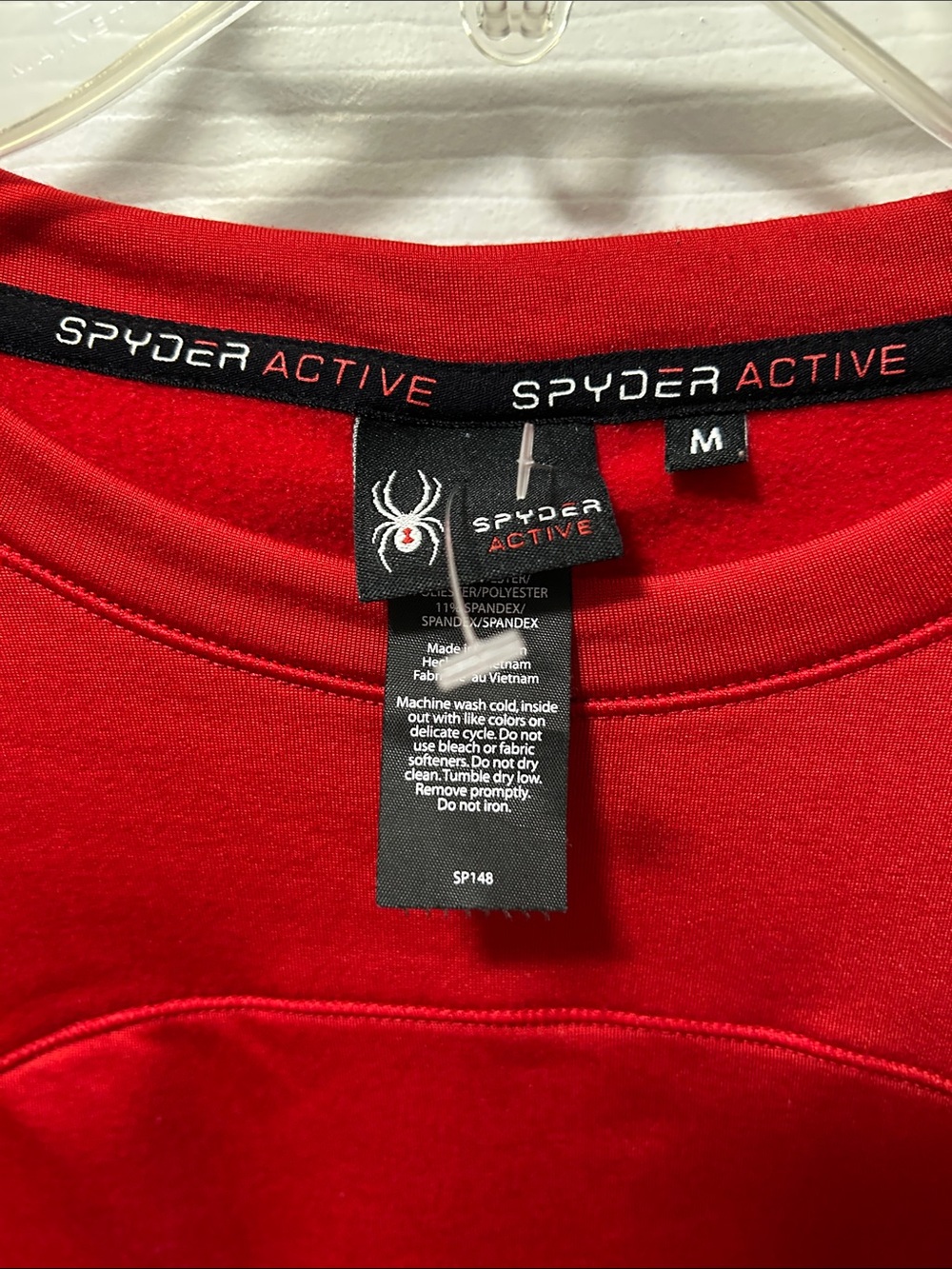 Spider Red Long-Sleeve Performance Top - Picture 3 of 6